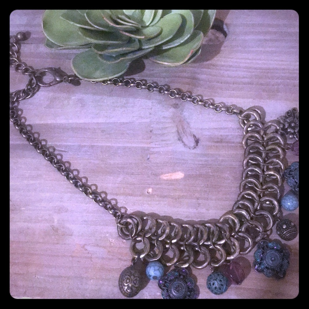 Chunky boho necklace
